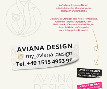 AVIANA-DESIGN-mini-Aufkleber