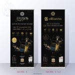 Roll-up Banner by AVIANA DESIGN black & gold