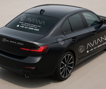 AVIANA-DESIGN-Auto-Werbung-seitliche-Heck-Ansicht